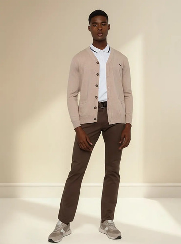 Ferrioni Suéter Cardigan Para Hombre Mod M09915 | Meses sin interés