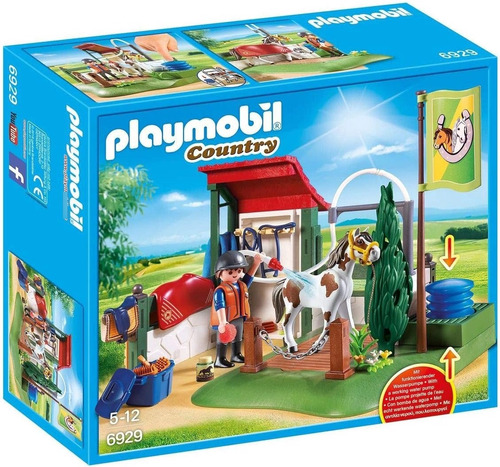 A Playmobil 6929 Caballeriza Limpieza De Caballos Playlgh