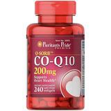 Coq10 200 Mg Puritan's Pride 240 Capsulas Blandas