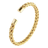 Pulsera Acero Inoxidable Color Oro Y Plata Para Hombre Mujer