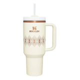 Caneca Stanley Quencher Deco Collection 1,18l Canudo  Creme 