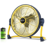 Ventilador Portátil Geek Aire Cf1se, 30.5 Cm, Amarillo