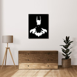 Cuadro Chapa Perforada Batman Dc Decorativo 50cm X 40cm