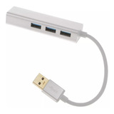 Adaptador Usb 3.0 A Rj45 10/100mbs Ethernet Con 3 Puertos 