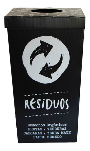 Tacho Cesto Residuos Reciclables Ecologico 12 Lts