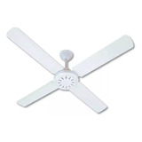 Ventilador De Techo 4 Paletas Chapa Color Blanco