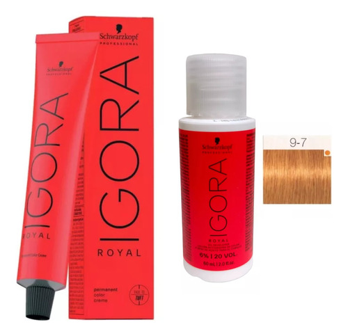 Kit Tintura Igora Royal 9.7 + 1 Oxidante Schwarzkopf 60ml