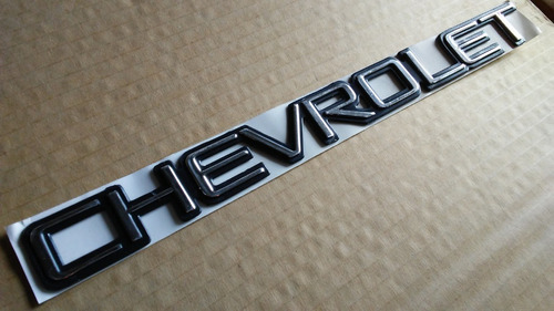 Emblema Compuerta Chevrolet Silverado Cheyenne Reemplazos Foto 5