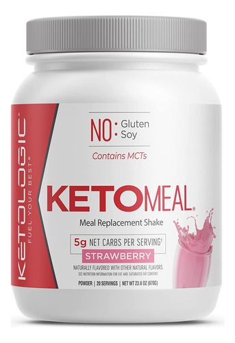 Ketologic Polvo De Reemplazo De Comida Keto Para Obtener Res