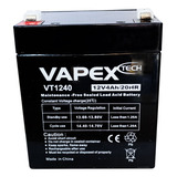 Bateria De Gel 12v 4 Ah Para Linterna Balanzas Vt1240 Vapex