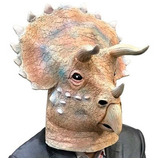 Máscara De Látex Triceratops Disfraz Halloween Upd Egresados
