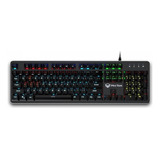 Teclado Gamer Meetion Mk007 Qwerty Inglês Us Cor Preto Com Luz Rgb