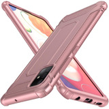 Funda Para Samsung Galaxy A51 - Oro Rosa + Protectores