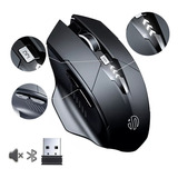 Mouse Inalámbrico Recargable 2.4g Con Bluetooth