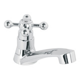 Llave Individual, Lavabo, Abs, Maneral Cruceta, Foset 48383 Acabado Cromado Color Plateado