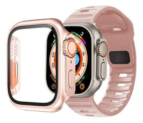 Correa Y Funda Para Apple Watch 9 8 7 Se 44mm 40mm 45mm 41mm