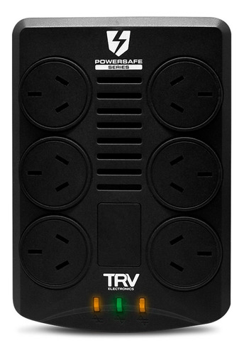 Estabilizador De Tensión 6 Enchufes Trv 500w Rj45 Protección