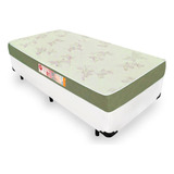 Cama Box Solteiro Com Colchão Espuma D33 Castor Sleep