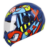 Casco Roda Kids Azul Ware Abatible Svs