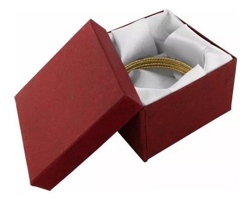 12 Caja Cartón Rojo Cuadrada Alta Para Brazalete/reloj/joyas