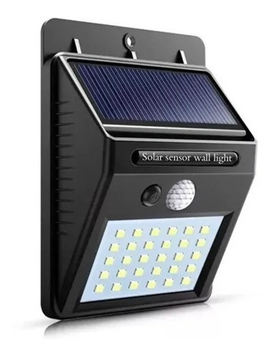 Foco Solar Led Con Sensor De Movimiento Para Exterior 30 Led