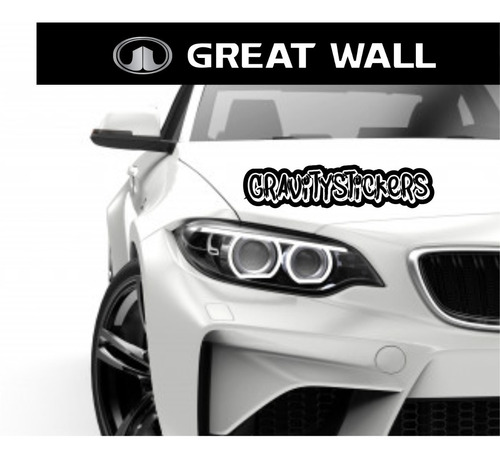 Vinilo Great Wall Franja Calcomanía Sticker Parabrisas Auto