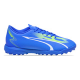 Botines Ninos Puma Ultra Play Tt Azul Jj deportes