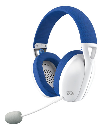 Audífonos Gamer Redragon Ire Pro H848b Bluetooth,azul/blanco