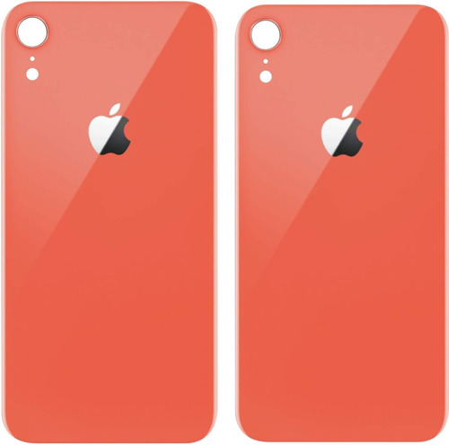 Tapa Trasera Para iPhone XR Cristal Aro Grande Y Logo