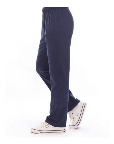 Pantalon De Jogging Frizado , Corte Recto De Algodon