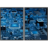 Quadro Tecnologia Informática Eletrônica Mosaico Salas Mm011