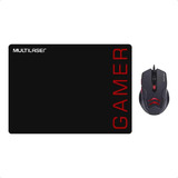 Mouse Gamer Usb Com Mouse Pad Dobrável Para Pc Multilaser