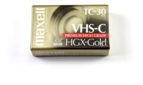 Cassette Filmadora Maxell Hgx-gold Vhs-c Tc-30 Premium