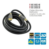 Cable Hdmi 4k Enmallado 5 Metros Version 2,0 