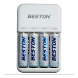 Baterias Beston Aa 2700mah Recargable Pack X4 + Cargador 