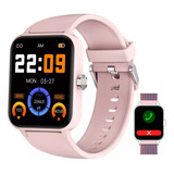 1.83'' Reloj Smartwatch Mujer Con Temperatura Pulsera Doble