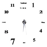 Kit Reloj Pared Grande Bricolaje Modern Superficie Espejo 3d