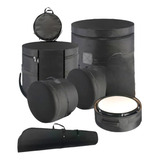 Set Estuches Bateria Acustica Semiduro + Estuche Platillos