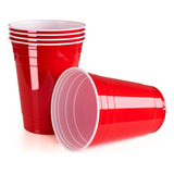 Copo Americano Beer Pong Red Cup 50un Vermelho Azul Preto