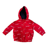 Tommy Hilfiger Bebe Chamarra Doble Vista Rompe Vientos 6-9m