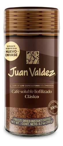 Cafè Juan Valdez Liofilizado Clásico 190 - g a $194
