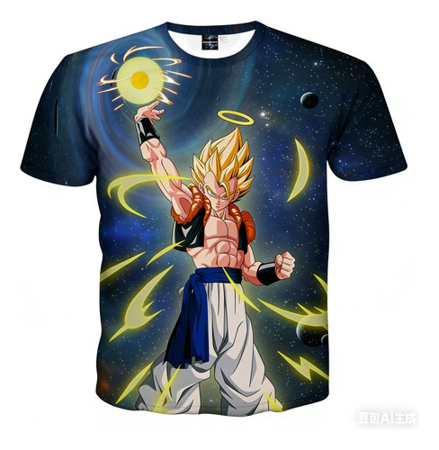 D Camiseta Dragon Ball Z Anime Japanese Estampada En 3d