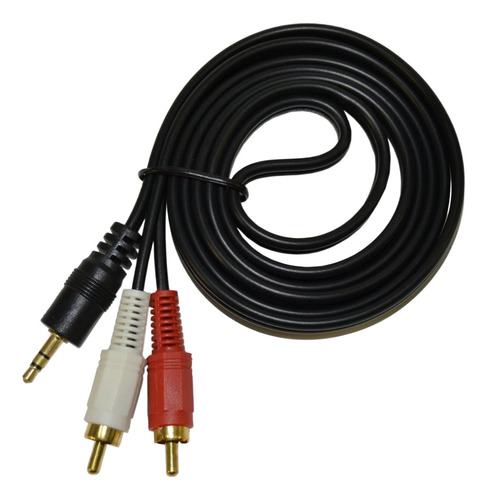 Cable Jack 3.5mm Audio Auxiliar 2x1 Rca Adaptador Celular