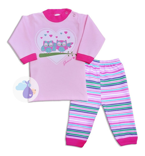 Conjunto Pijama Búhos Bebe Gamise Tienda De Ropitas 4761f