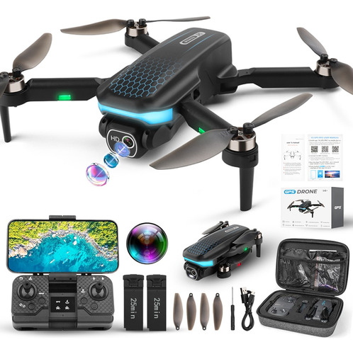 Mini Drone Profesional Cámara Dual Hd 6k 5g Gps 2 Baterías