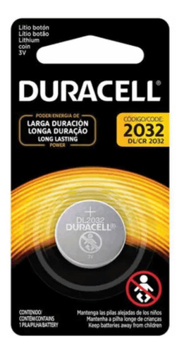 Bateria Duracell Cr2032 3v Lithium 