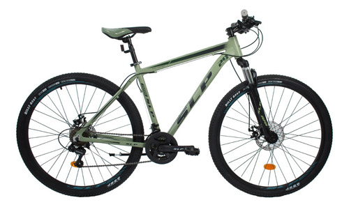 Mountain Bike Slp 25 Pro  2023 R29 S 21v Frenos De Disco Mecánico Cambios Shimano Tourney Tz31 Color Verde Con Pie De Apoyo  