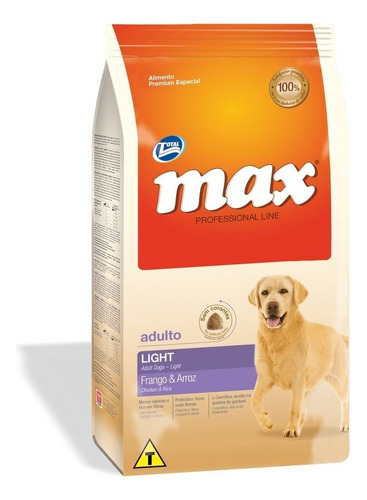 Max Light Frango & arroz 2kg