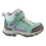 Zapatilla Outdoor Ficcus Tex Menta Kids Niña