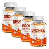 Combo 4 Potes Bronze Skin Betacaroteno Suplemento Vitamina C